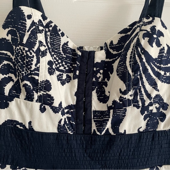 White and Navy tie can dress purchased at Macys - Picture 2 of 5